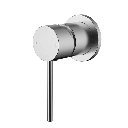 Star Mini Shower Mixer 60mm Brushed Chrome