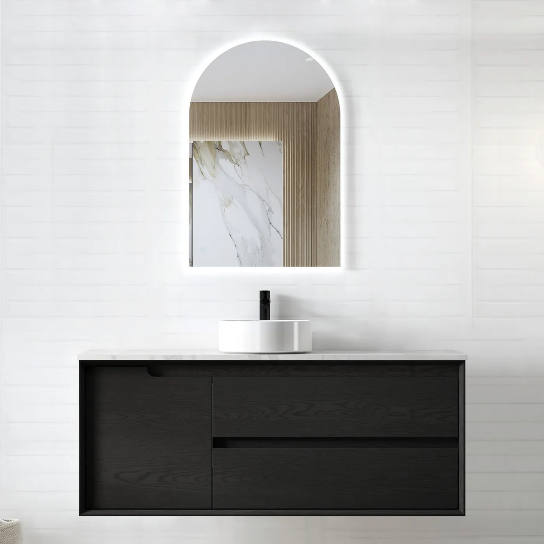 Byron Black Oak Vanity 1200mm