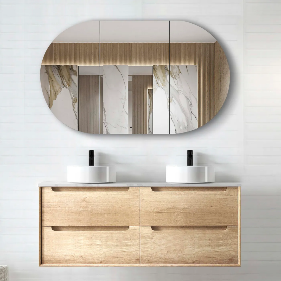 Byron Natural Oak Vanity (Double Basin) 1200mm