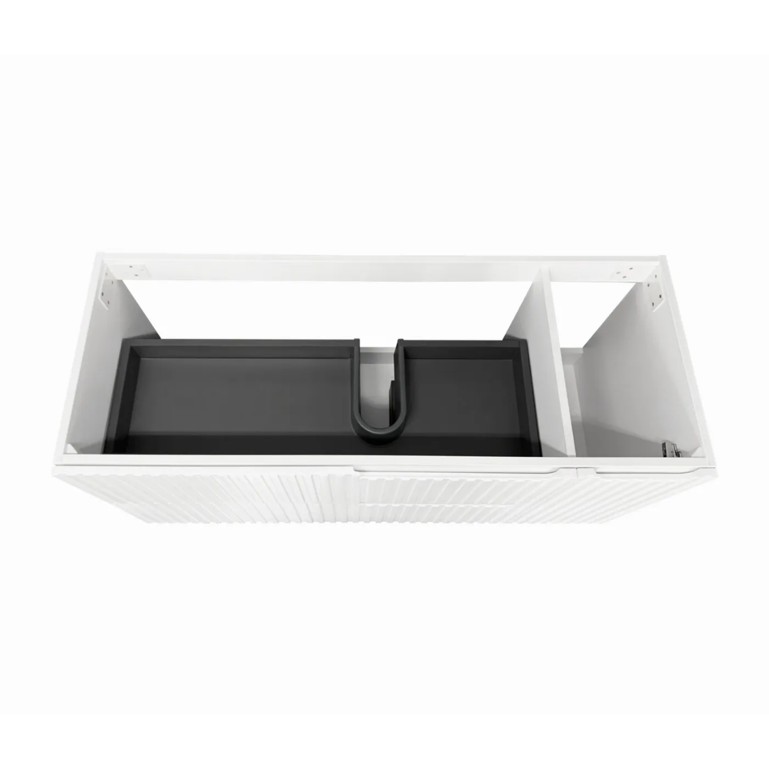 Noosa Wave Satin White Vanity 1200mm