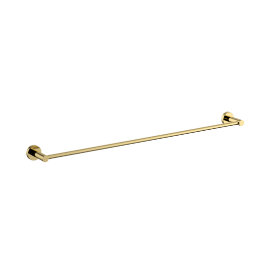 Mirage Single Towel Rail 750mm Polished Brass