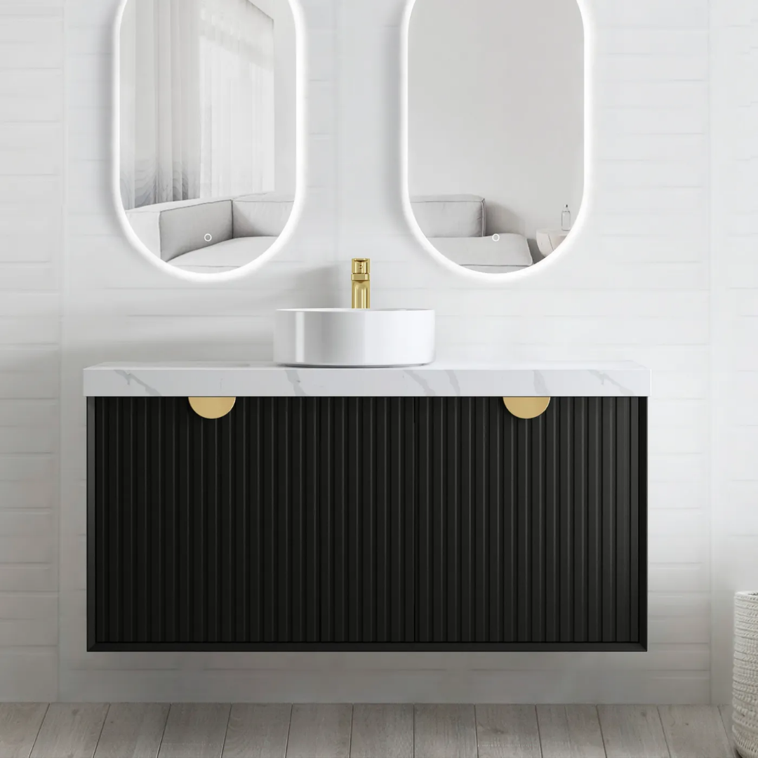 Marlo Matt Black Vanity 1200mm