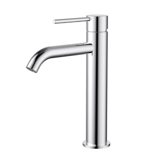 Star Mini Mid Rise Basin Mixer Curved Spout Chrome