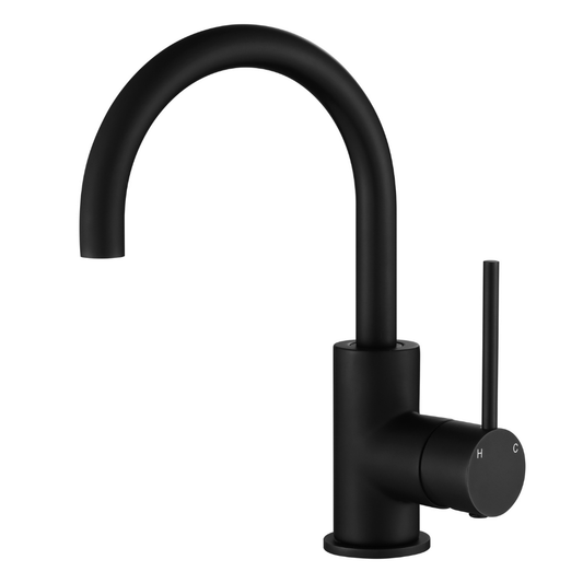 Star Mini Basin & Kitchen Mixer Matt Black