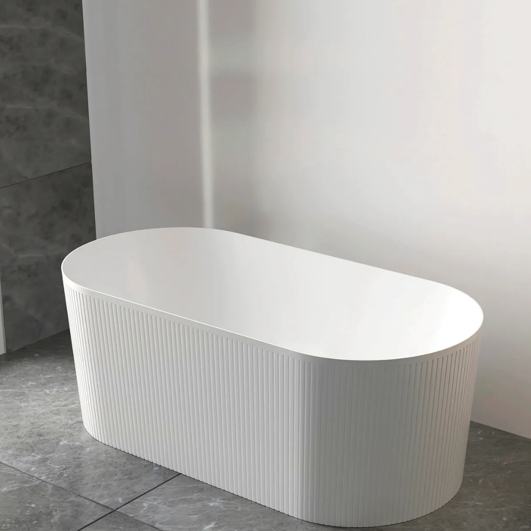 Noosa Bath Gloss White 1500mm