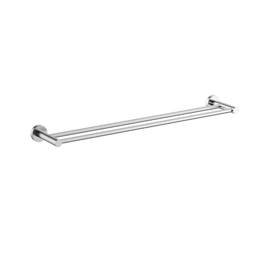 Mirage Double Towel Rail 600mm Brushed Chrome