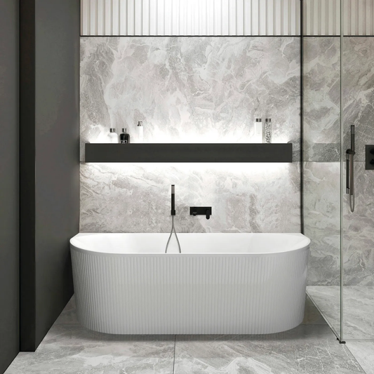 Noosa Bath Matt White 1500mm