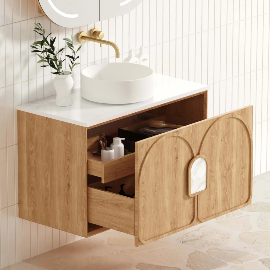 Laguna Natural American Oak Vanity 900mm