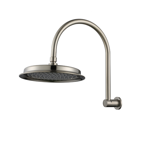 Montpellier Shower Arm & Head Brushed Nickel