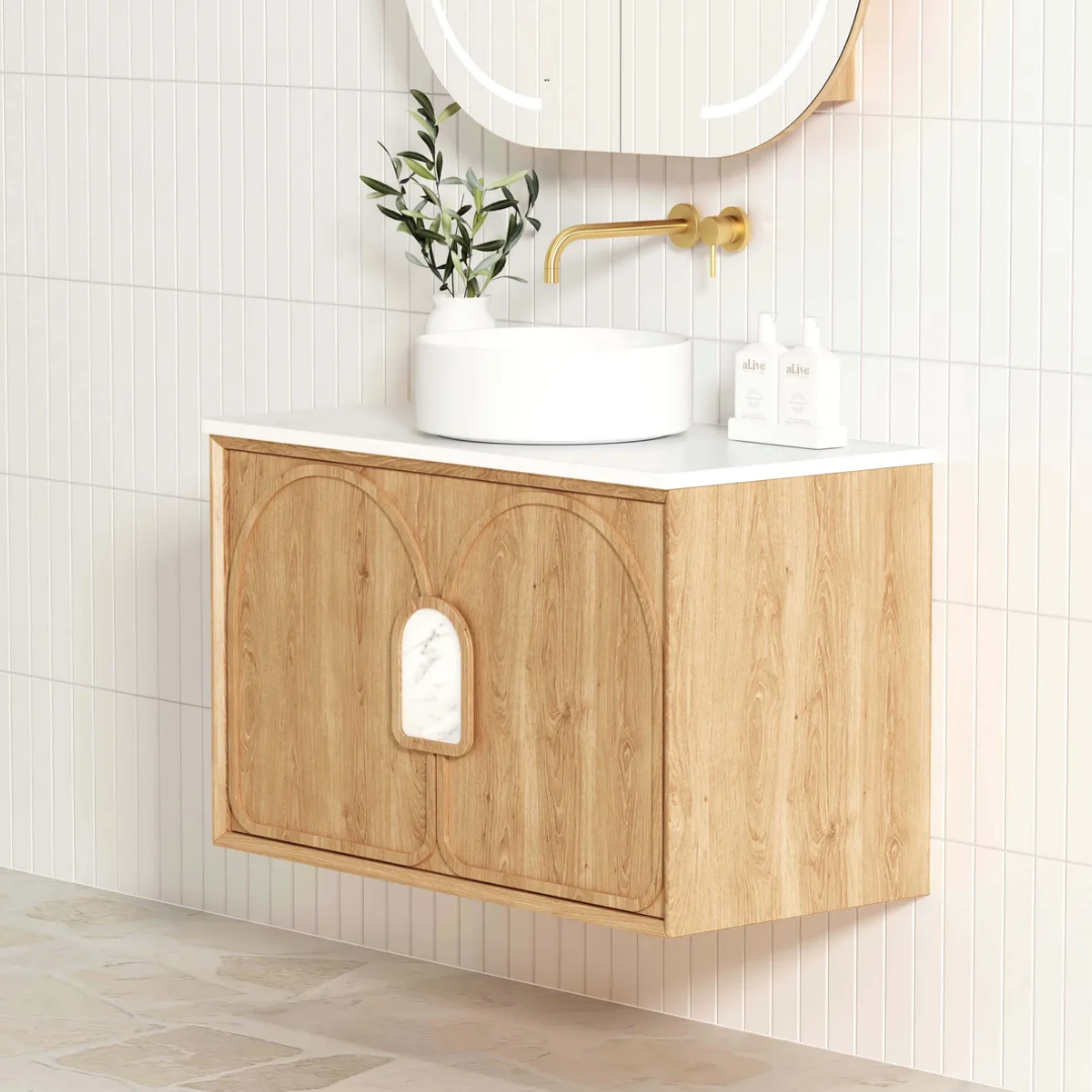 Laguna Natural American Oak Vanity 900mm