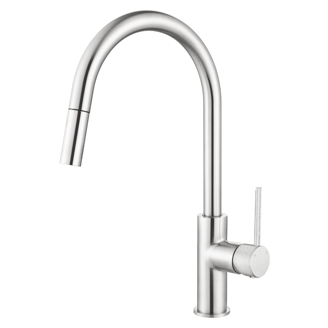 Star Mini Pull Out Kitchen Mixer (Knurled Handle) Chrome