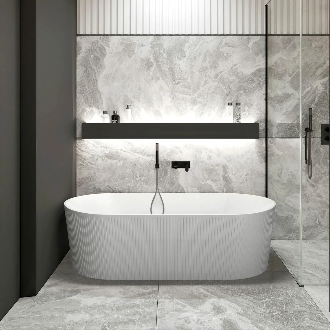 Noosa Bath Gloss White 1700mm