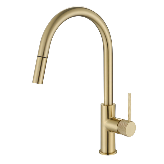 Star Mini Pull Out Kitchen Mixer (Knurled Handle) Brushed Bronze