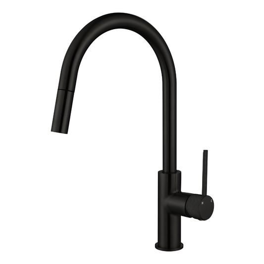 Star Mini Pull Out Kitchen Mixer Matt Black