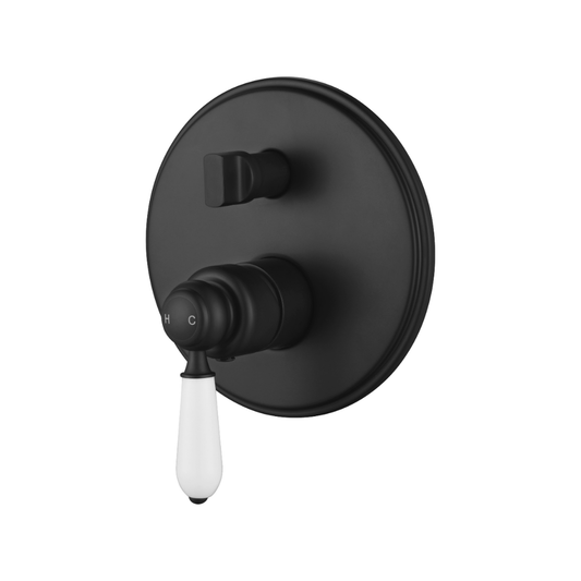 Bordeaux Shower Diverter Mixer Matt Black