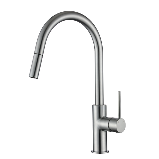 Star Mini Pull Out Kitchen Mixer Brushed Chrome