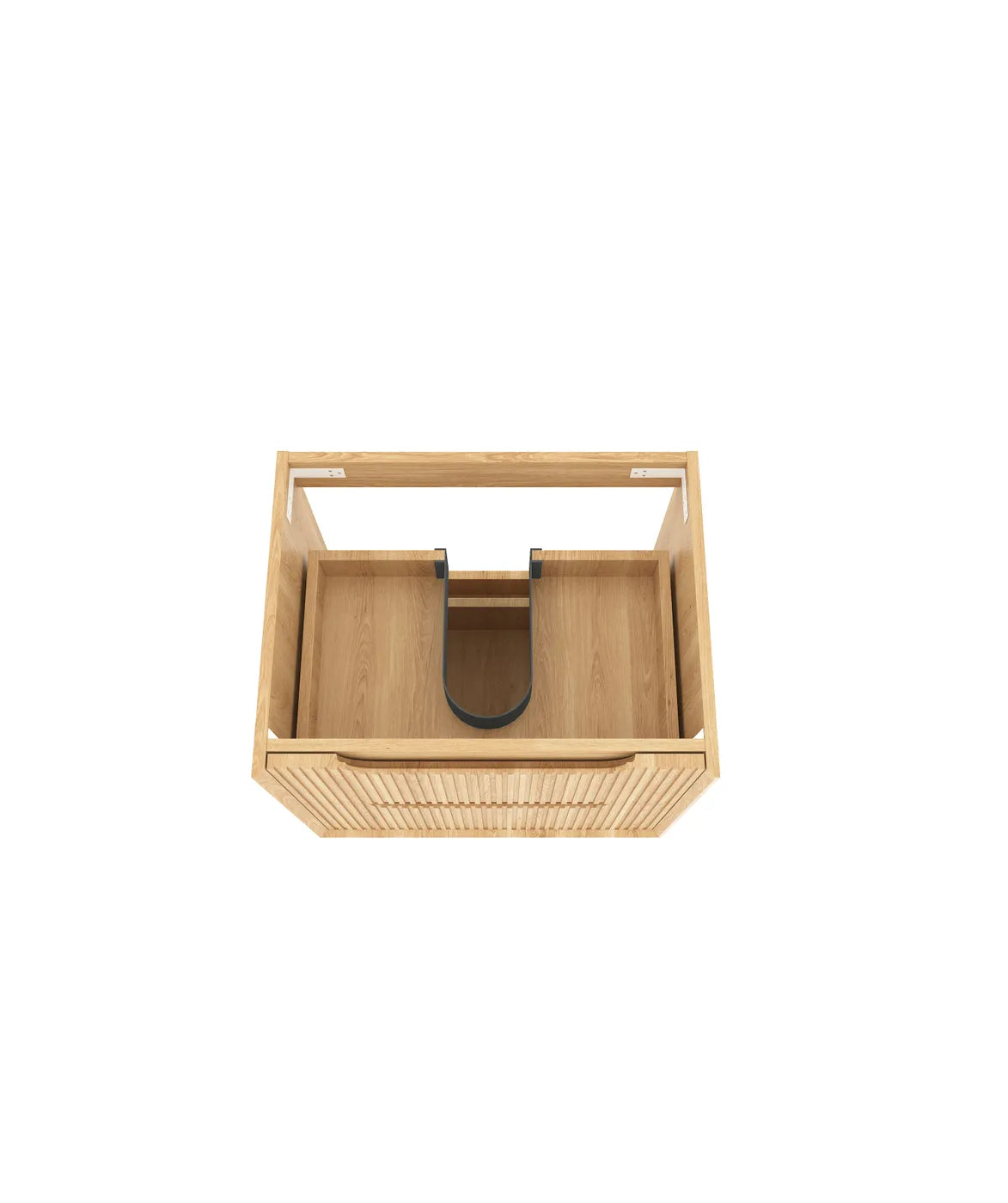 Fluted Byron Woodland Oak Vanity 600mm