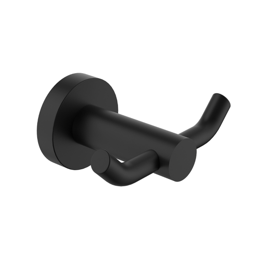 Mirage Double Robe Hook Matt Black