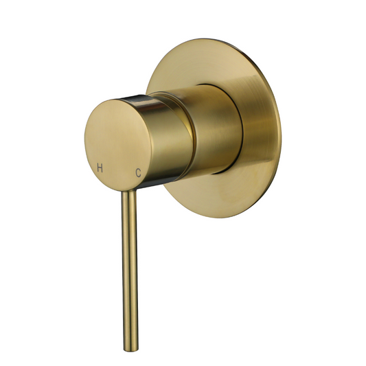 Star Mini Shower Mixer 80mm Brushed Bronze