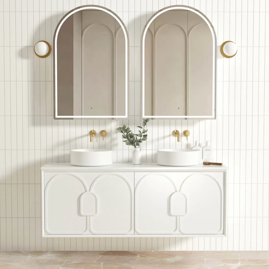 Laguna Satin White Vanity 1500mm