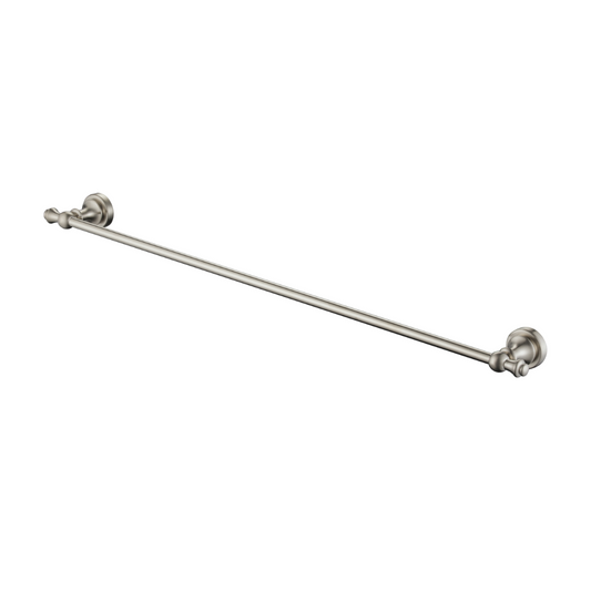 Medoc Single Towel Rail 750mm Brushed Nickel