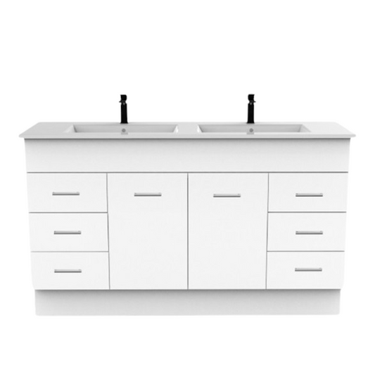 Mars White 1500mm Vanity (Standard Double)