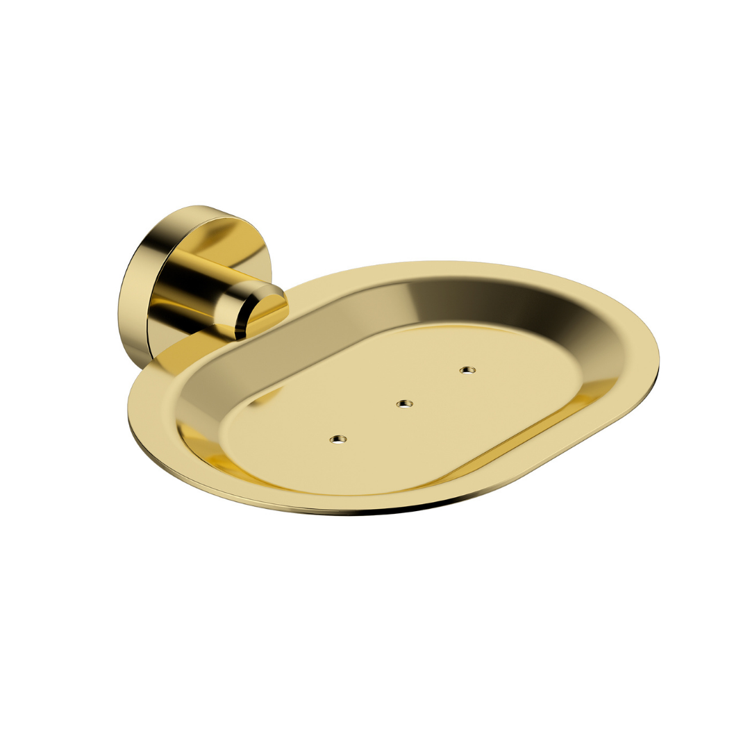 Mirage Soap Dish Polished Brass