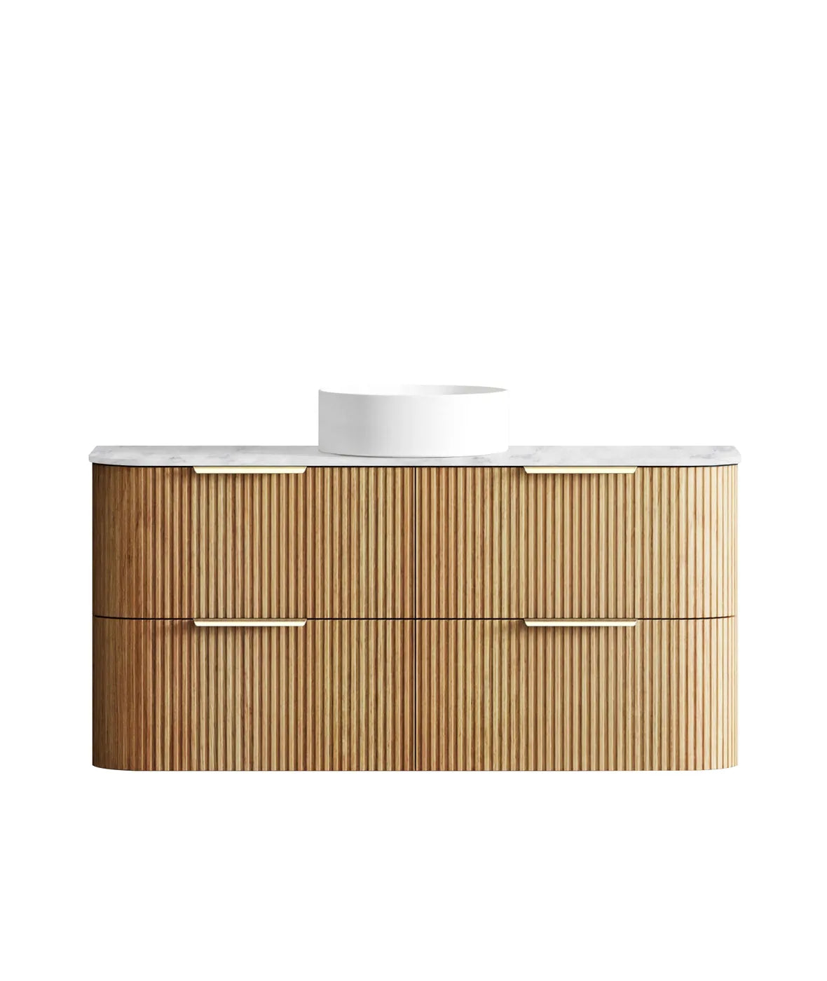 Havana Woodland Oak Fluted Vanity 1200mm