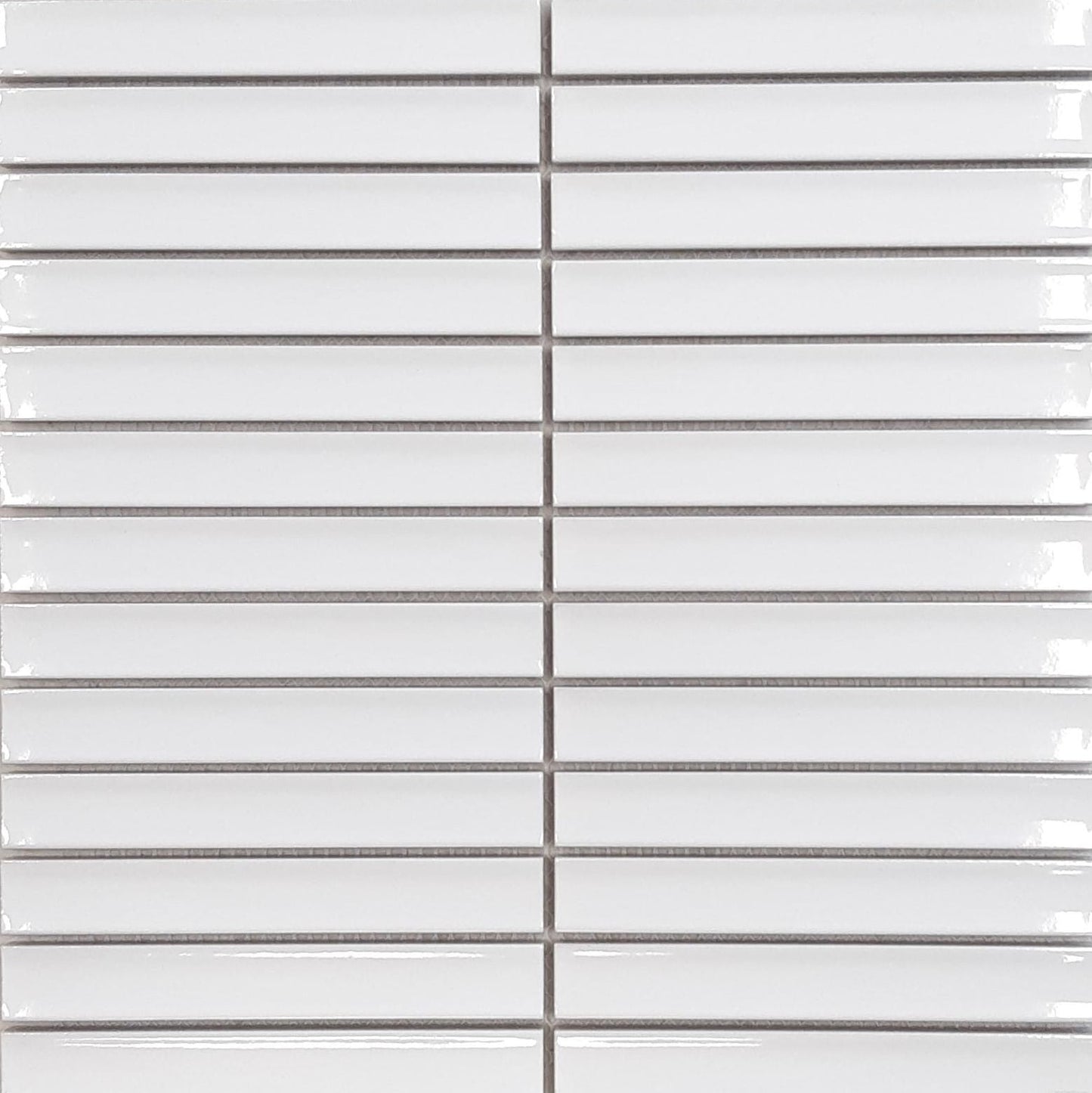 Classic Kit Kat Mosaic Gloss White 300x300mm