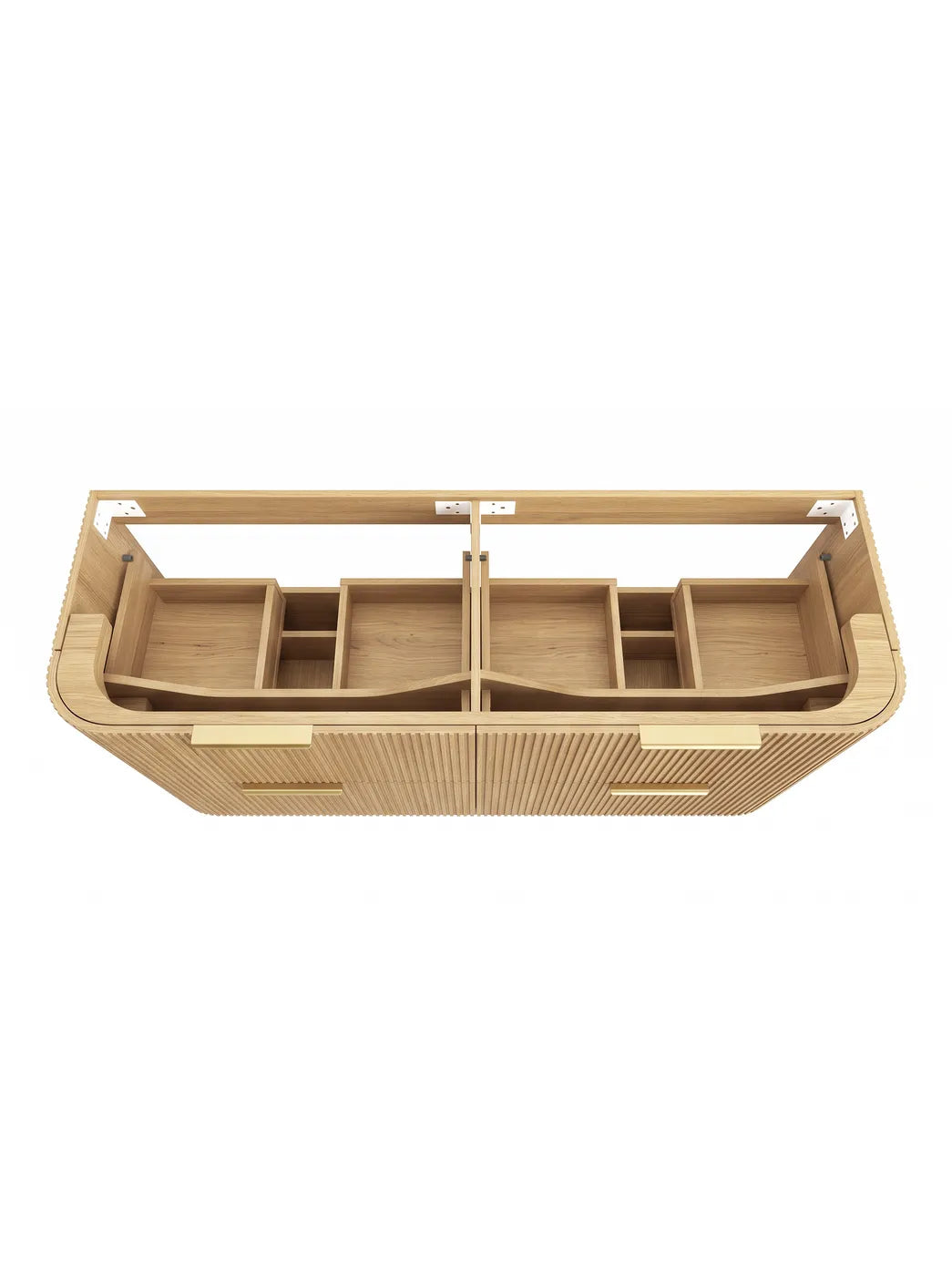Havana Woodland Oak Fluted Vanity 1500mm