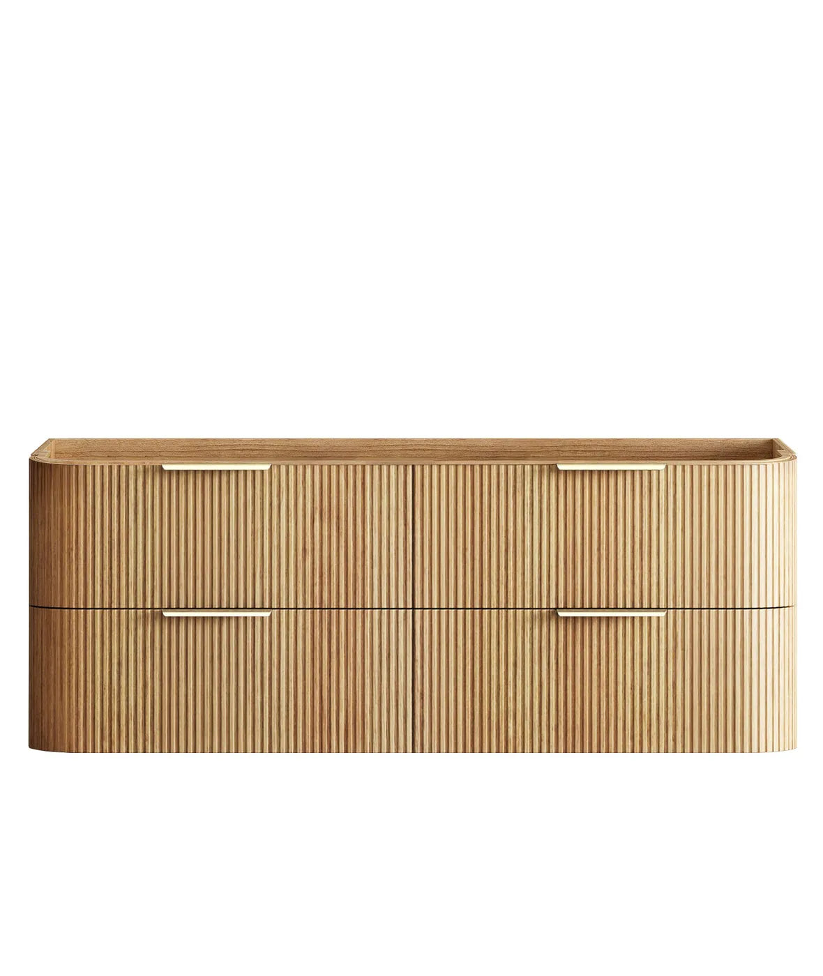 Havana Woodland Oak Fluted Vanity 1500mm