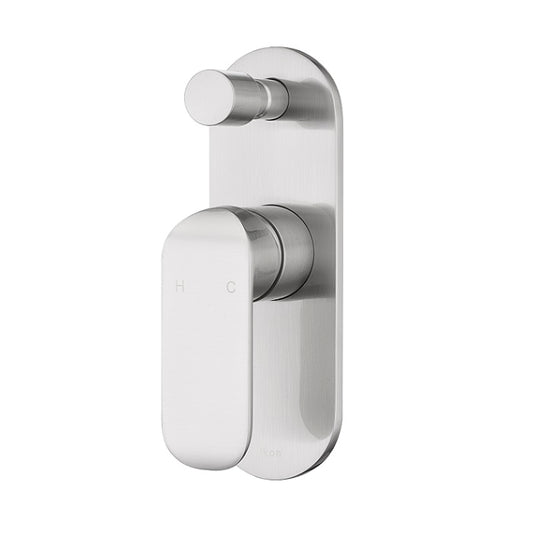 Kara Wall Mixer with Diverter - Brushed Nickel