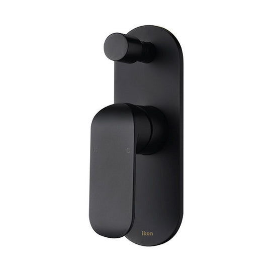 Kara Wall Mixer with Diverter - Matt Black