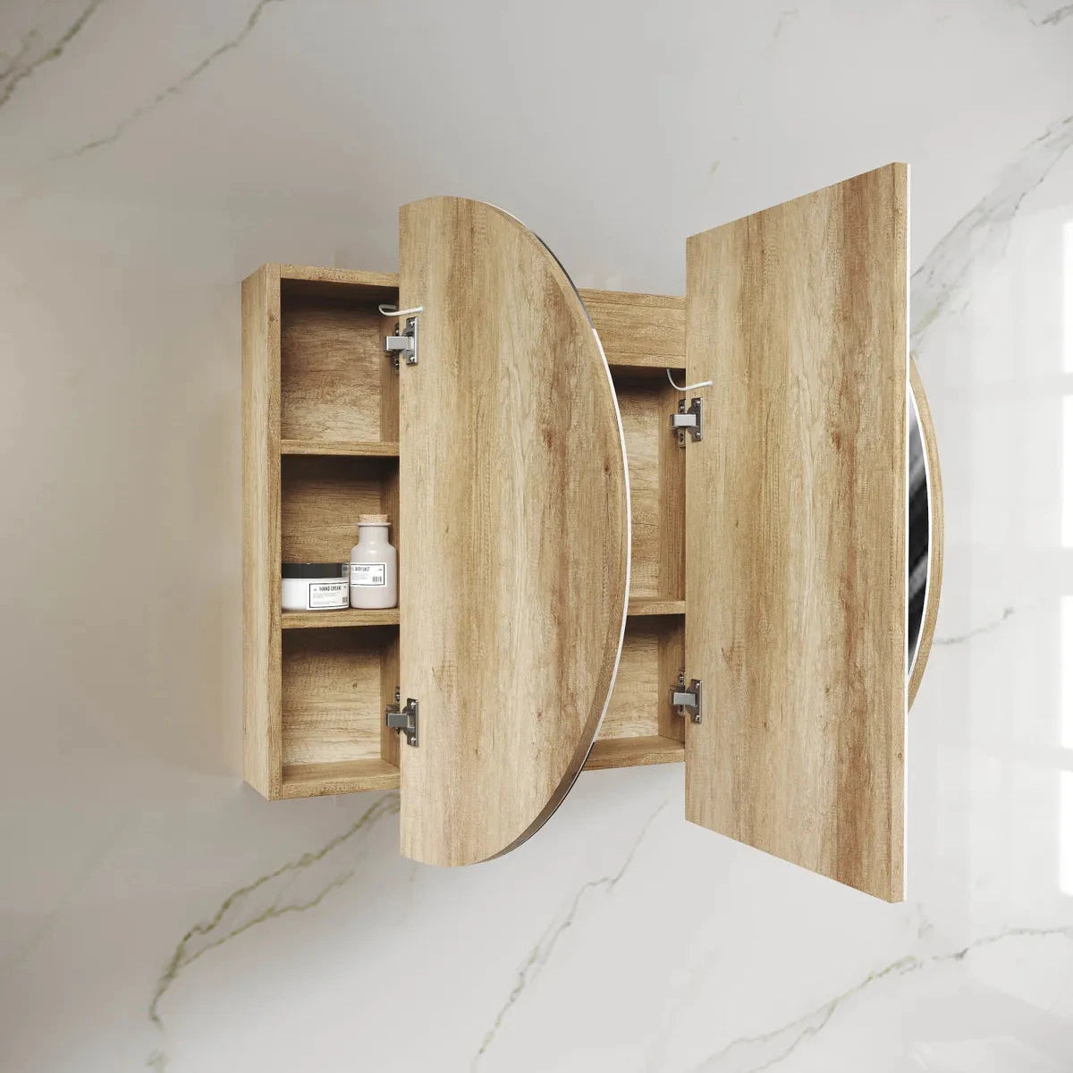 LED Bondi 1200x750 Natural Oak Shaving Cabinet