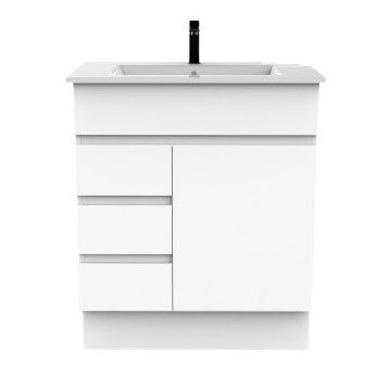 Mars White 750mm Vanity (Finger Pull)