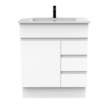 Mars White 750mm Vanity (Finger Pull)