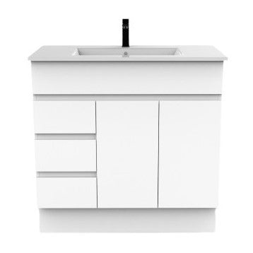Mars White 900mm Vanity (Finger Pull)