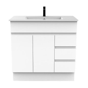 Mars White 900mm Vanity (Finger Pull)