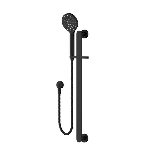 Nova Shower on Rail - Matt Black