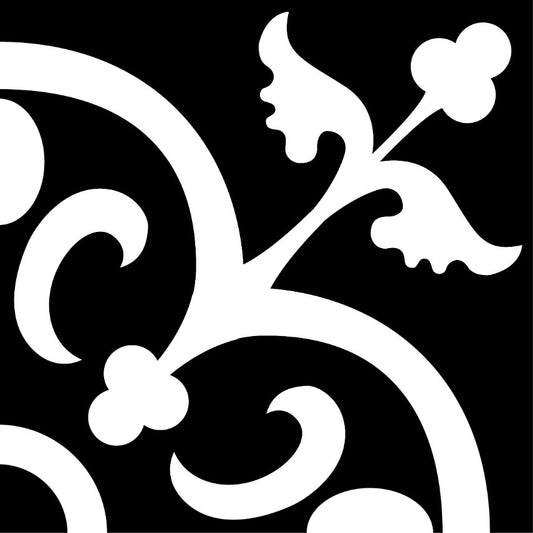 Crest Black 20x20cm
