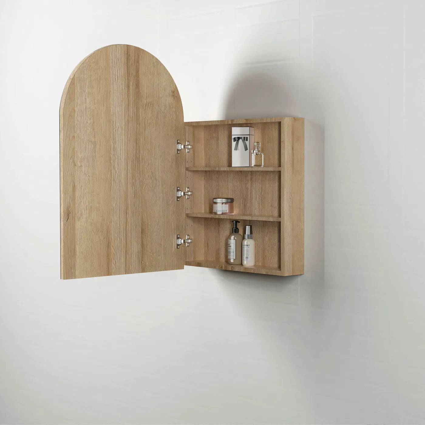 Archie 900x600 Natural Oak Shaving Cabinet