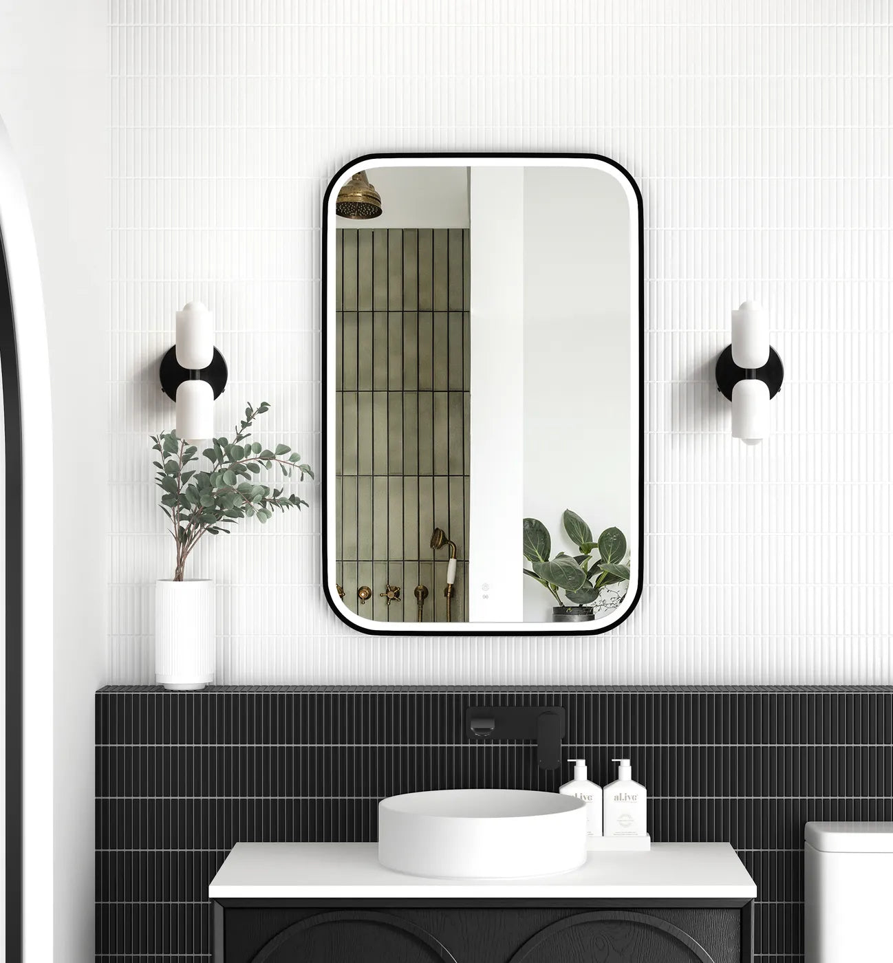 LED Newport 900x600mm Mirror