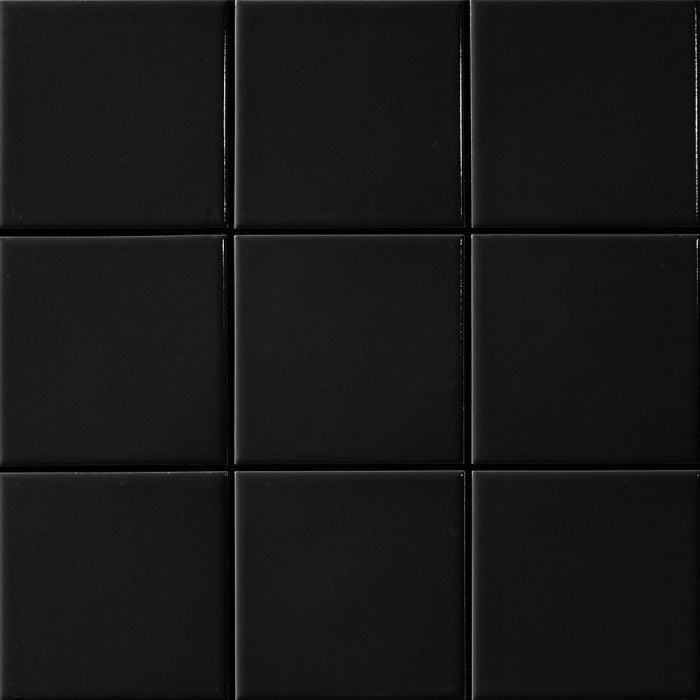 Luxe Small Square Mosaic Matt Black 297x297mm