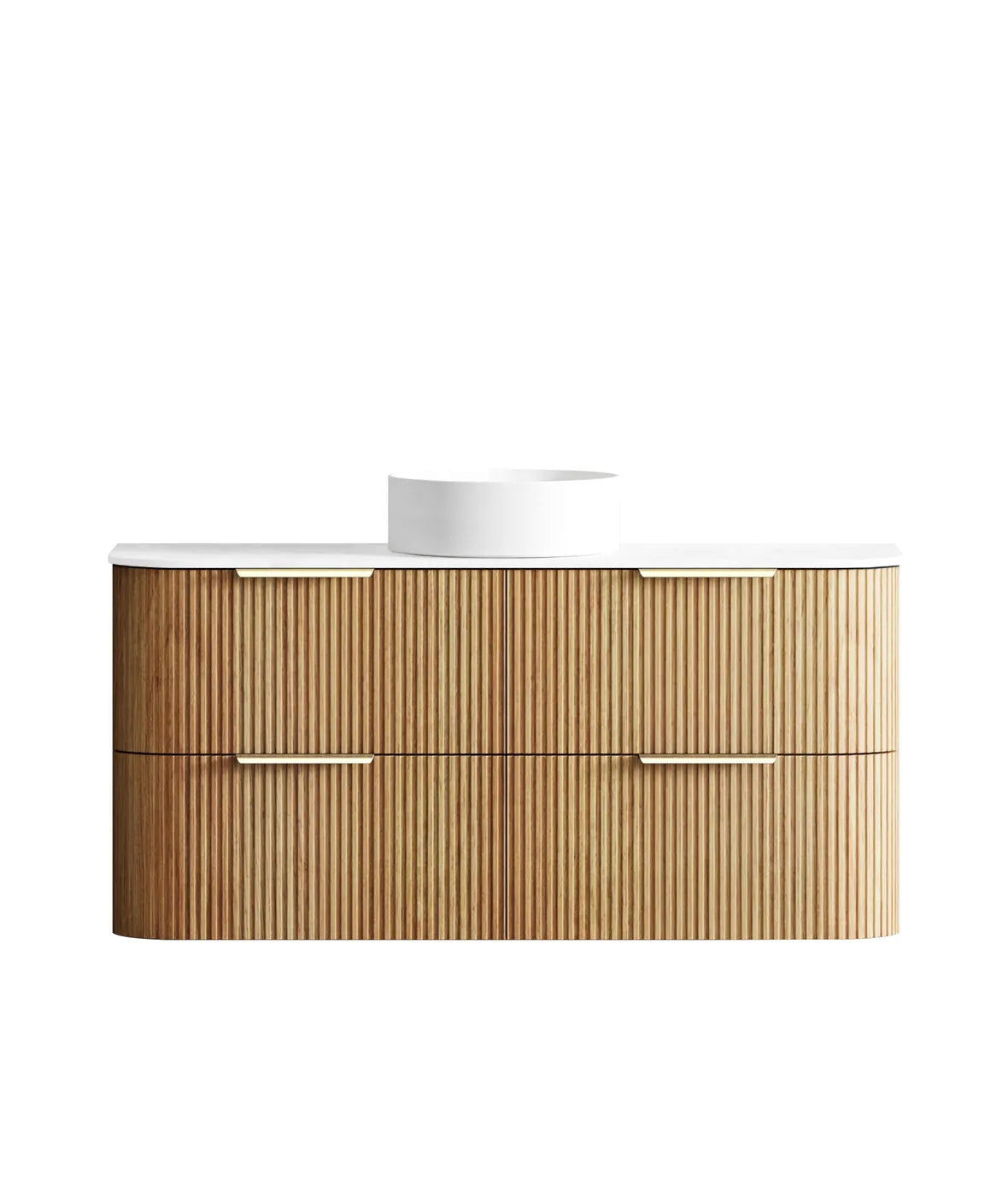 Havana Woodland Oak Fluted Vanity 1200mm